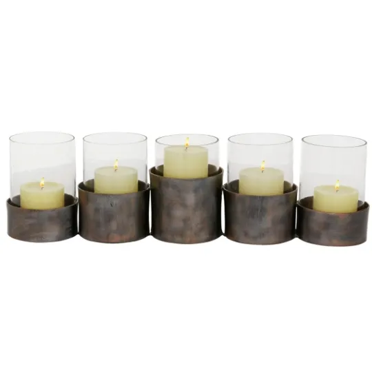 Kirkland's Home Bronze Iron Runner- Candle Holders