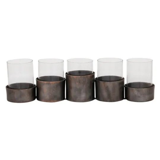 Kirkland's Home Bronze Iron Runner- Candle Holders