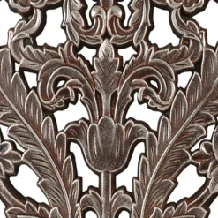 Kirkland's Home Bronze Madison Park Floral Wall Plaques, Set Of 2- Wall Plaques