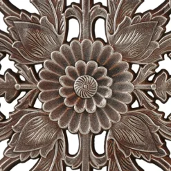 Kirkland's Home Bronze Madison Park Floral Wall Plaques, Set Of 2- Wall Plaques