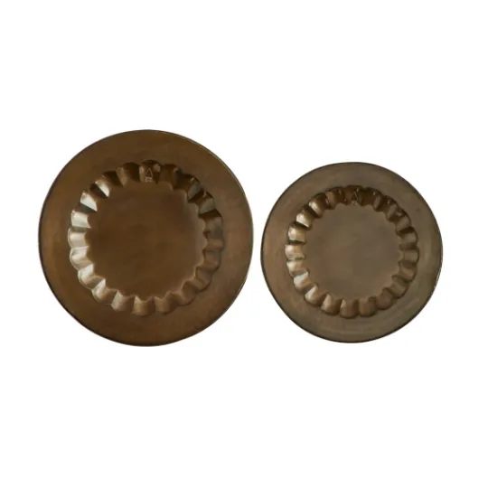Kirkland's Home Bronze Metal Moroccan Wall Sculptures, Set Of 2- Wall Plaques