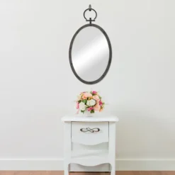 Kirkland's Home Bronze Metal Oval Ring And Rivet Trim Mirror- Decorative Mirrors