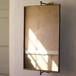 Kirkland's Home Bronze Metal Rectangle Tilting Mirror- Decorative Mirrors