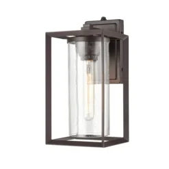 Kirkland's Home Bronze Open Seeded Glass Outdoor Sconce- Outdoor Lighting