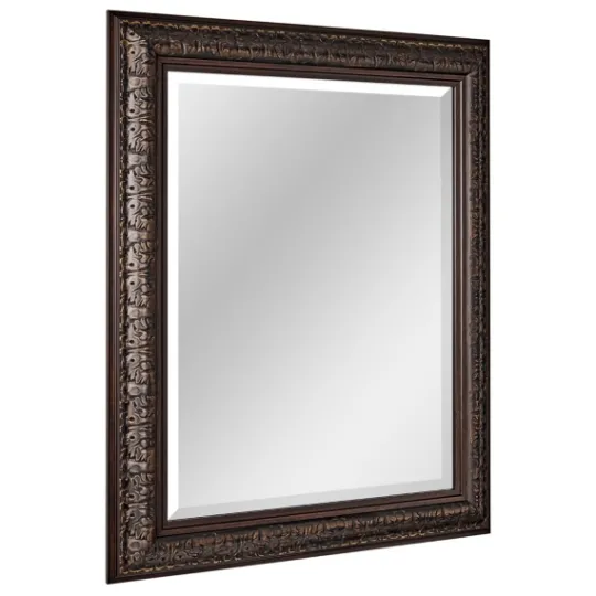 Kirkland's Home Bronze Ornate Beveled Framed Wall Mirror- Framed Mirrors