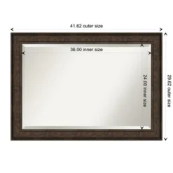 Kirkland's Home Bronze Panel Frame Beveled Mirror- Decorative Mirrors