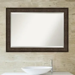 Kirkland's Home Bronze Panel Frame Beveled Mirror- Decorative Mirrors