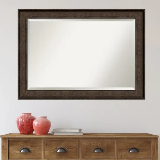 Kirkland's Home Bronze Panel Frame Beveled Mirror- Decorative Mirrors