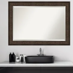 Kirkland's Home Bronze Panel Frame Beveled Mirror- Decorative Mirrors