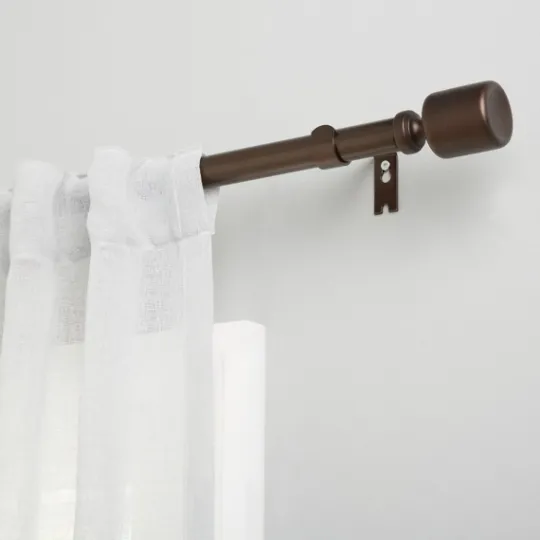 Kirkland's Home Bronze Rhys Cylinder Curtain Rod, 72 In.- Curtain Rods & Hardware