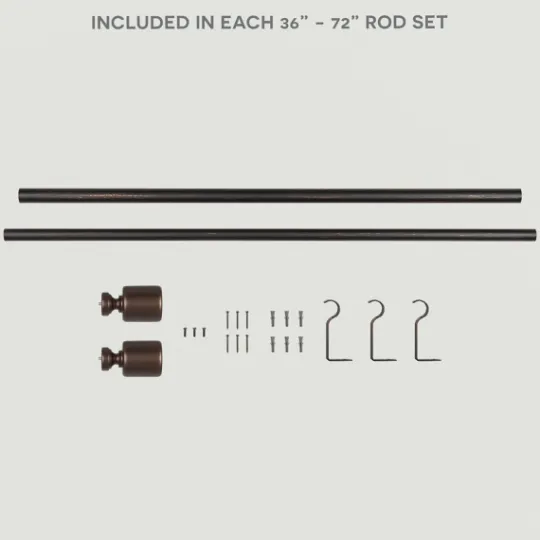 Kirkland's Home Bronze Rhys Cylinder Curtain Rod, 72 In.- Curtain Rods & Hardware