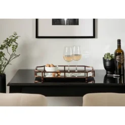 Kirkland's Home Bronze Scalloped Reflective Tray- Decorative Trays
