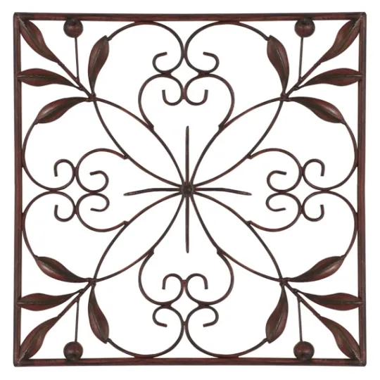 Kirkland's Home Bronze Scrollwork 4-Pc. Panel Wall Art- Wall Plaques