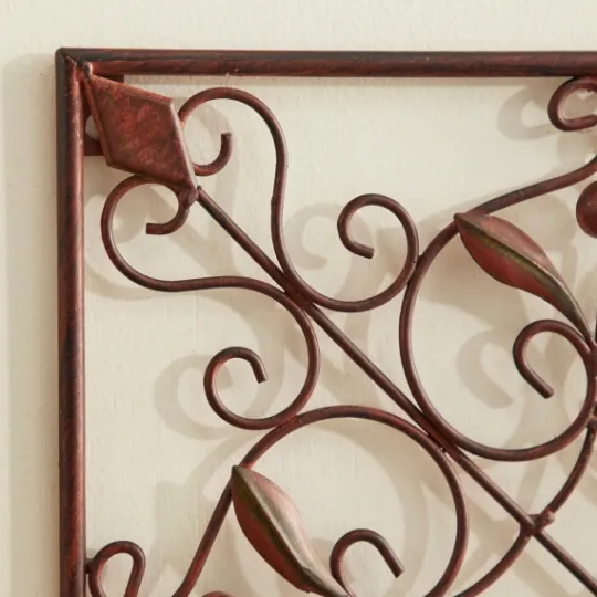 Kirkland's Home Bronze Scrollwork 4-Pc. Panel Wall Art- Wall Plaques