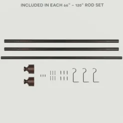 Kirkland's Home Bronze Stacked Cylinder Curtain Rod, 120 In.- Curtain Rods & Hardware