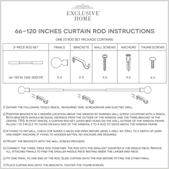 Kirkland's Home Bronze Stacked Cylinder Curtain Rod, 120 In.- Curtain Rods & Hardware