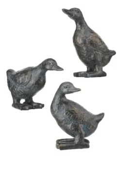 Kirkland's Home Bronze Textured Duckling Statues, Set Of 3- Statues & Figurines