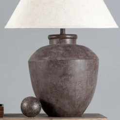 Kirkland's Home Bronze Urn Resin Table Lamp- Table Lamps