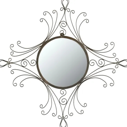 Kirkland's Home Bronze Victorian Curved Frame Mirror- Decorative Mirrors