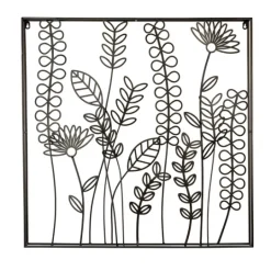 Kirkland's Home Bronze Wire Flowers Wall Plaque- Wall Plaques