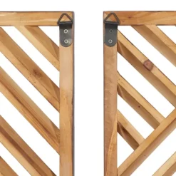 Kirkland's Home Bronze Wood Geometric Wall Plaques, Set Of 3- Wall Plaques