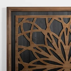 Kirkland's Home Brown And Black Medallion Wood Wall Plaque- Wall Plaques