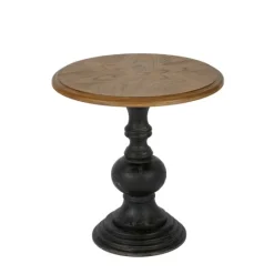 Kirkland's Home Brown And Black Wooden Hemlock Accent Table- Accent & End Tables
