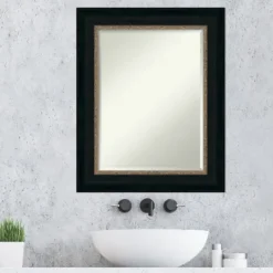 Kirkland's Home Brown And Bronze Scalloped Edge Frame Mirror- Decorative Mirrors