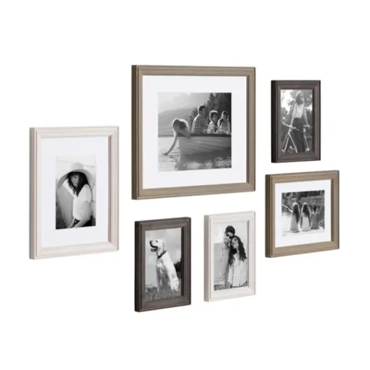 Kirkland's Home Brown And Gray 6-Pc. Gallery Wall Frame Set- Gallery Wall Frames