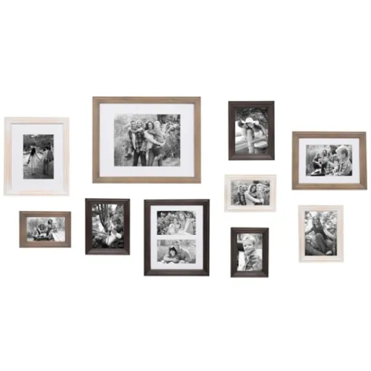 Kirkland's Home Brown And Gray 10-Pc. Gallery Wall Frame Set- Gallery Wall Frames