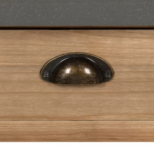 Kirkland's Home Brown And Gray Wood 2-Drawer Console Table- Console Tables