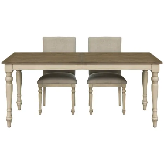 Kirkland's Home Brown And Ivory Martha Stewart Dining Table- Dining Tables