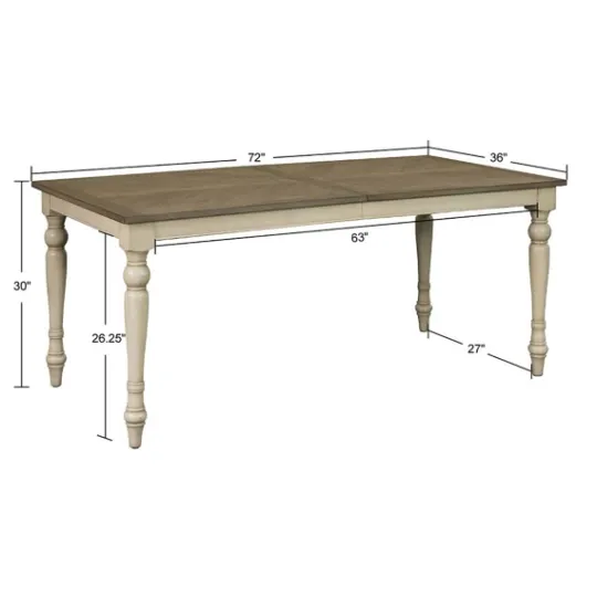 Kirkland's Home Brown And Ivory Martha Stewart Dining Table- Dining Tables