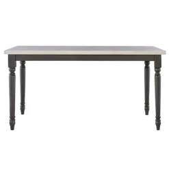Kirkland's Home Brown And White Traditional Dining Table- Dining Tables