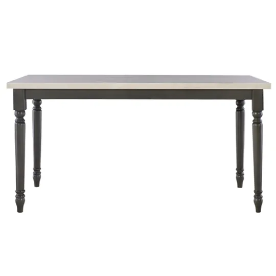 Kirkland's Home Brown And White Traditional Dining Table- Dining Tables