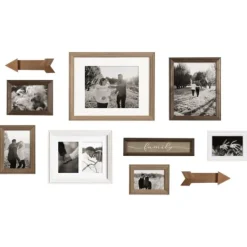 Kirkland's Home Brown Arrow 10-Pc. Gallery Wall Picture Frame Set- Gallery Wall Frames