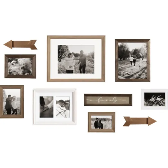 Kirkland's Home Brown Arrow 10-Pc. Gallery Wall Picture Frame Set- Gallery Wall Frames