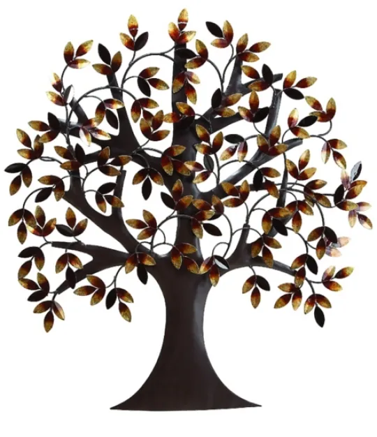Kirkland's Home Brown Autumn Tree Metal Wall Plaque- Wall Plaques