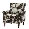Kirkland's Home Brown Cow Print Upholstered Accent Chair- Accent Chairs