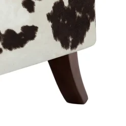 Kirkland's Home Brown Cow Print Upholstered Accent Chair- Accent Chairs