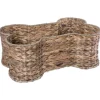 Kirkland's Home Brown Hyacinth Dog Bone Basket- Baskets & Boxes