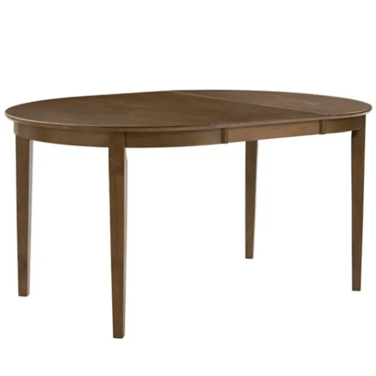 Kirkland's Home Brown Leaf Wooden Dining Table- Dining Tables