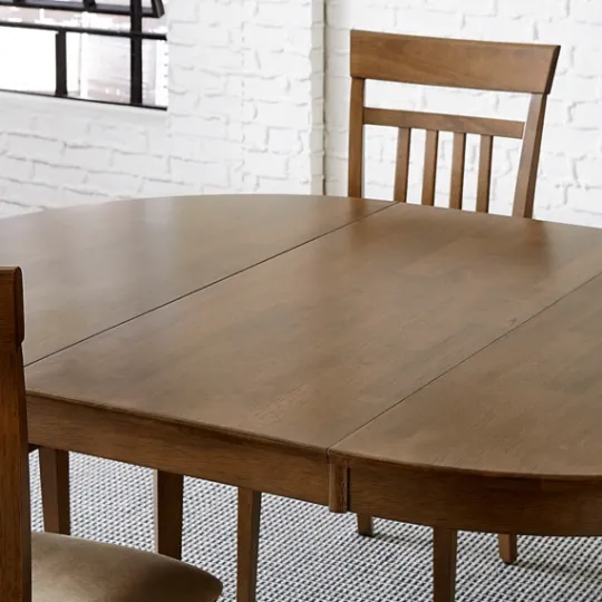 Kirkland's Home Brown Leaf Wooden Dining Table- Dining Tables