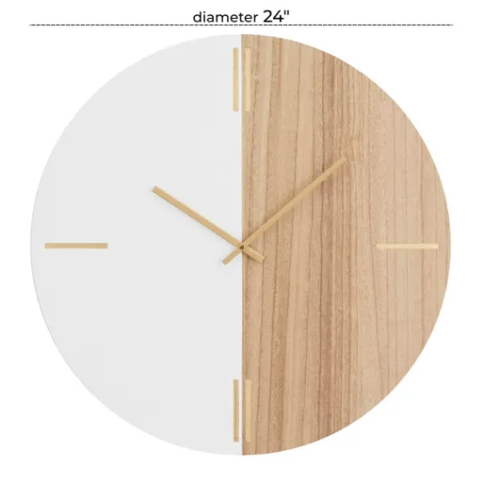 Kirkland's Home Brown Neutral Element Wall Clock- Clocks
