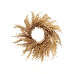Kirkland's Home Brown Pampas Grass Harvest Wreath- Wreaths