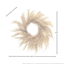 Kirkland's Home Brown Pampas Grass Harvest Wreath- Wreaths