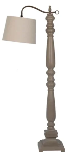 Kirkland's Home Brown Resin Task Shade Floor Lamp- Floor Lamps