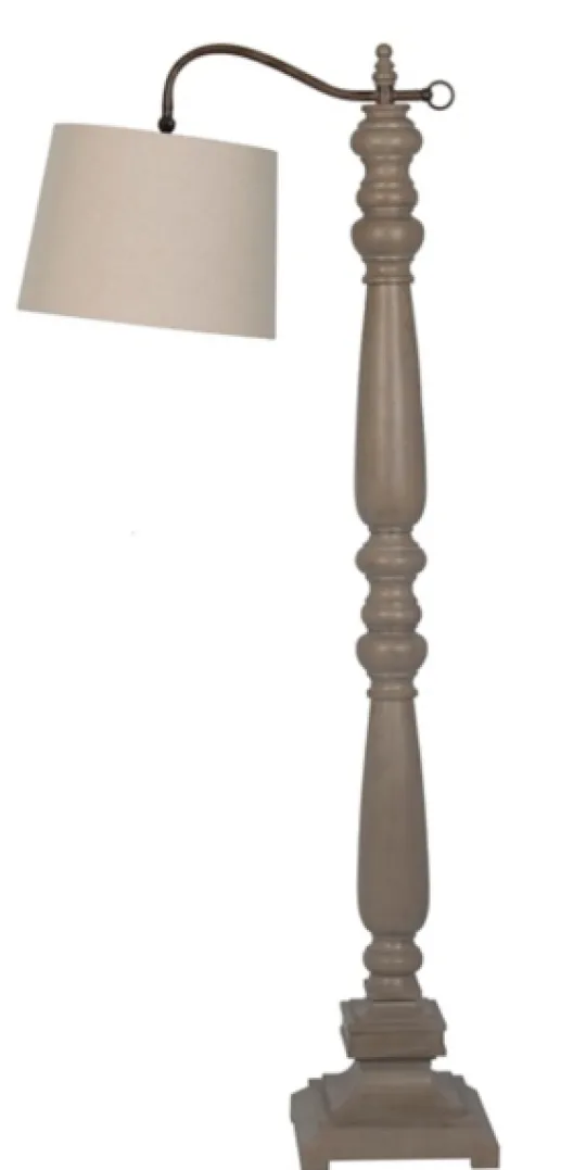 Kirkland's Home Brown Resin Task Shade Floor Lamp- Floor Lamps