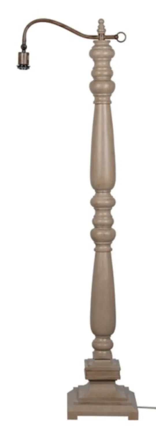 Kirkland's Home Brown Resin Task Shade Floor Lamp- Floor Lamps