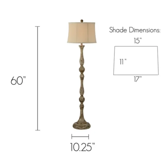 Kirkland's Home Brown Rodan Floor Lamp- Floor Lamps